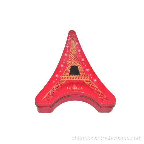 Eiffel tower tin box, Eiffel metal box, tower storage box